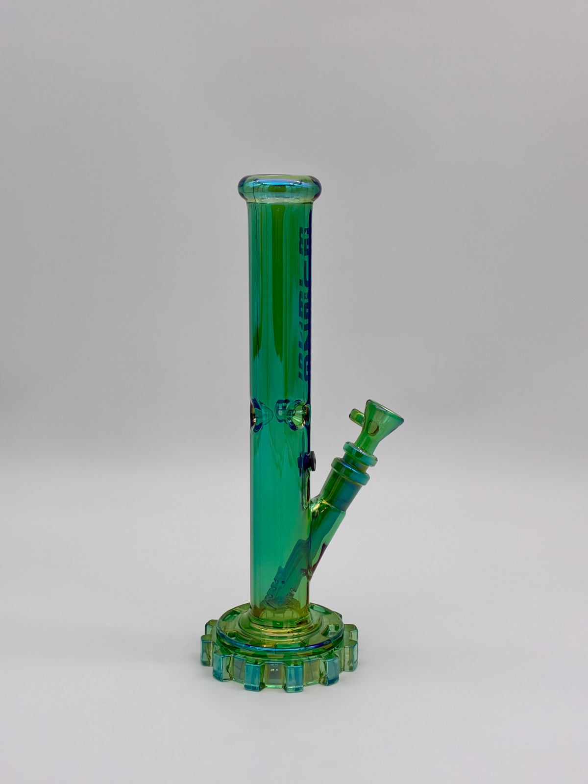 Blaze Ice Cyclinder Bong 30cm Chrome Green