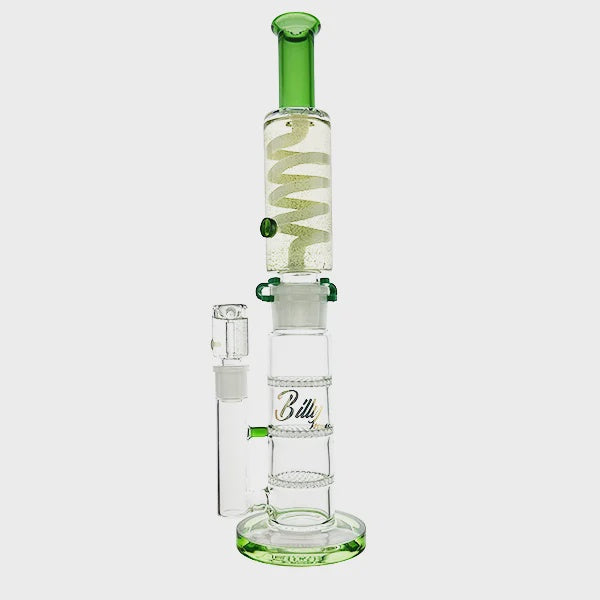 BillyMate Glycerine Bong with 3 Honeycomb Percs