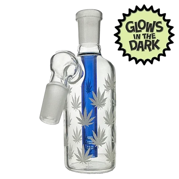 Glow in the Dark Marijuana Leaf Ash Catcher 14mm