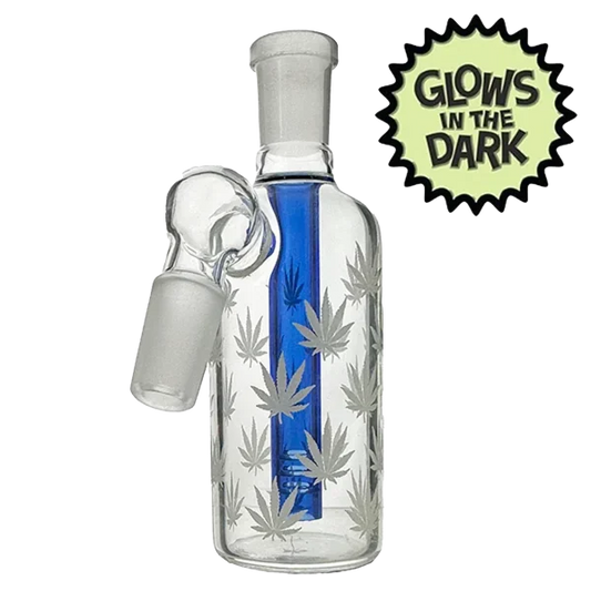 Glow in the Dark Marijuana Leaf Ash Catcher 14mm
