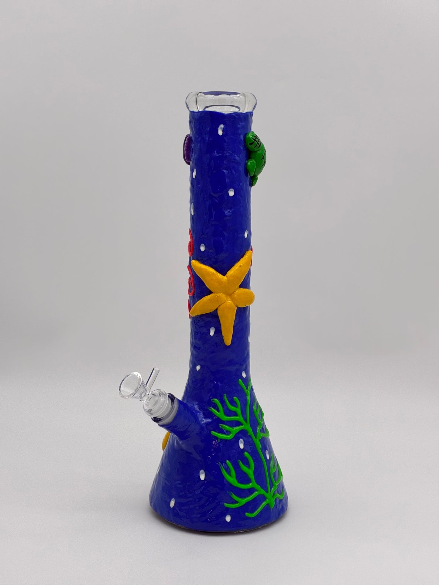 Large Beaker Bong 35cm 3D Ocean