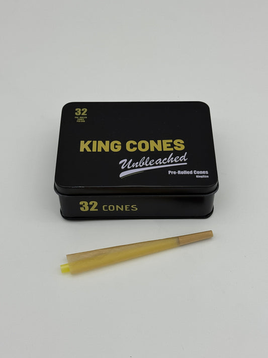 King Cones Unbleached Prerolled 32p
