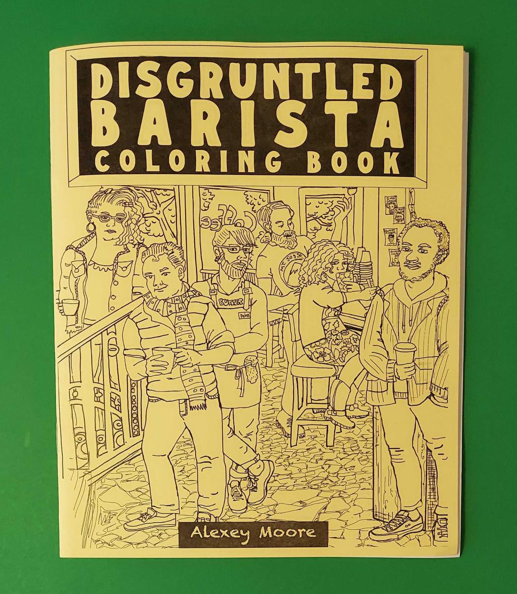 Coloring Book: Disgruntled Barista