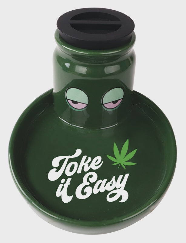 Ceramic Stash and Ashtray - Toke It Easy
