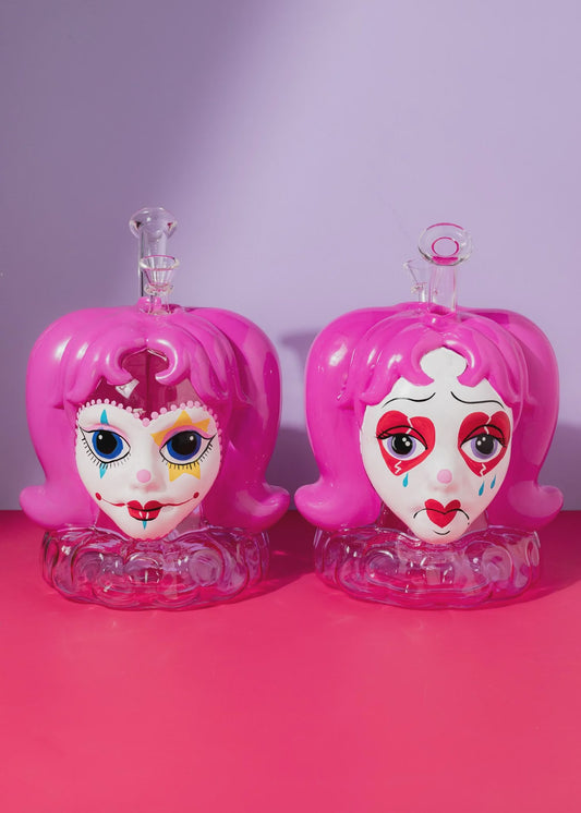 Canna Style Two Faced Clown Girl Bong