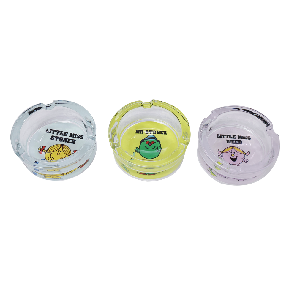 Round Glass Ashtray 85mm Little Miss