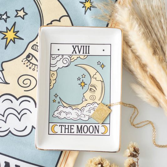 Trinket Dish The Moon Vintage Tarot