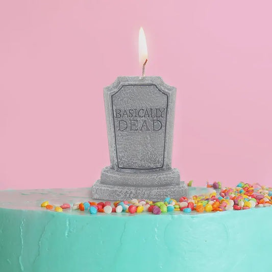 Candle Basically Dead Tombstone Shaped