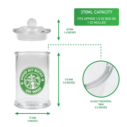Bad Ass Stash Jar 370ml Jim’s Growing