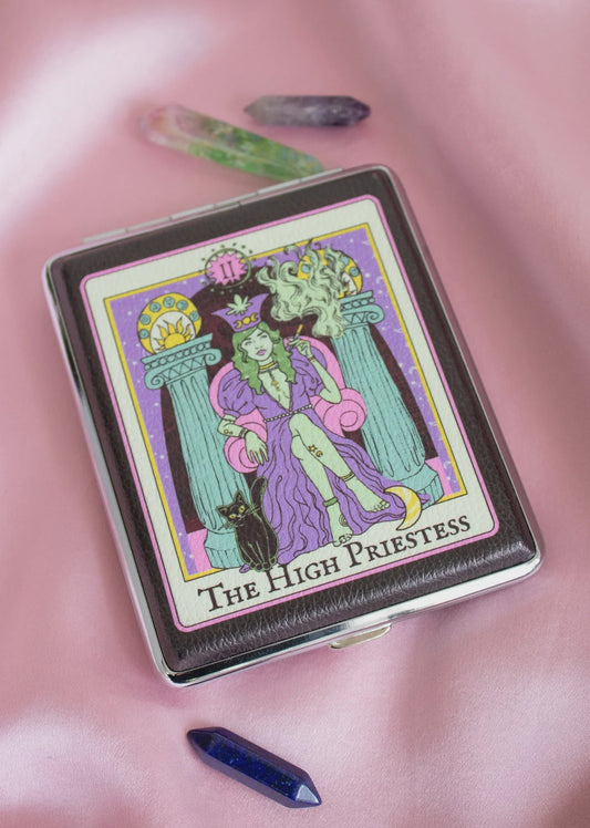 Canna Style High Priestest Tarot Card Joint Case