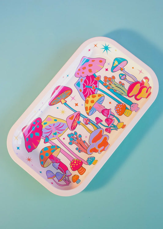 Canna Style Rolling Tray Mushrooms