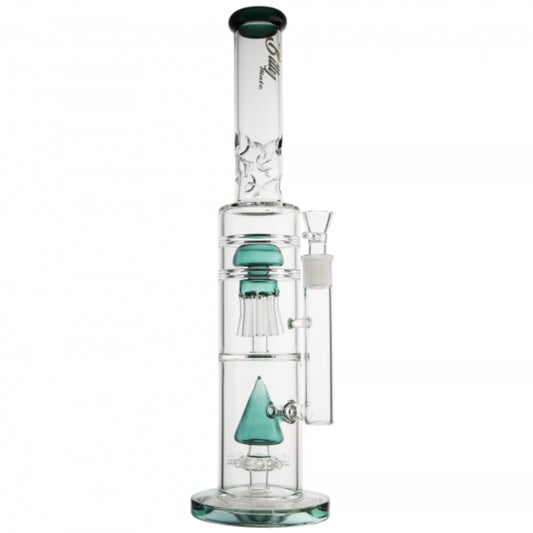 Billy Mate Mushroom Jellyfish Dual Percolator Bong 45cm