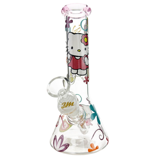 Medium Beaker Bong 23cm Hello Kitty Flower
