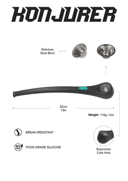 Piece Maker Silicone Pipe 32cm Konjurer