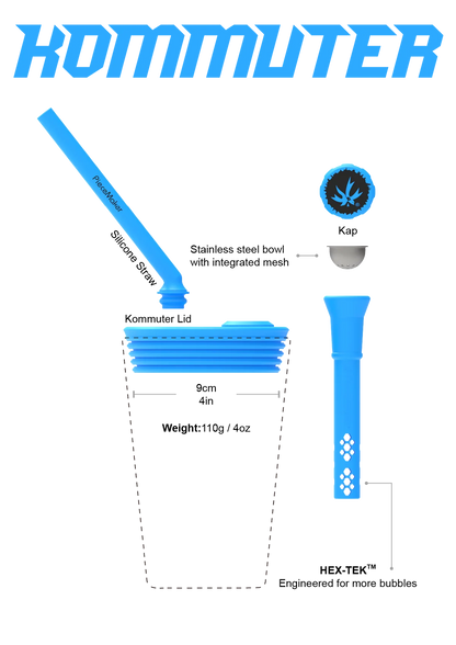 Piece Maker Silicone Bong Lid 10cm Kommuter