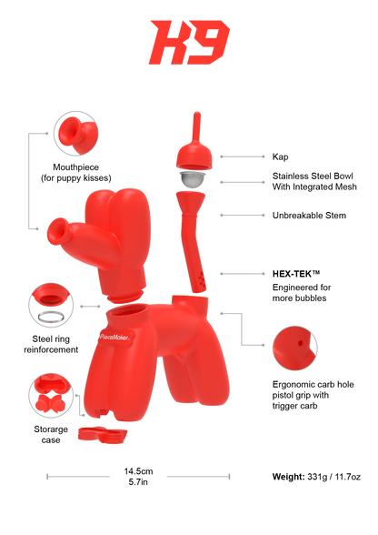 Piece Maker Silicone Bong 14.5cm Balloon Dog