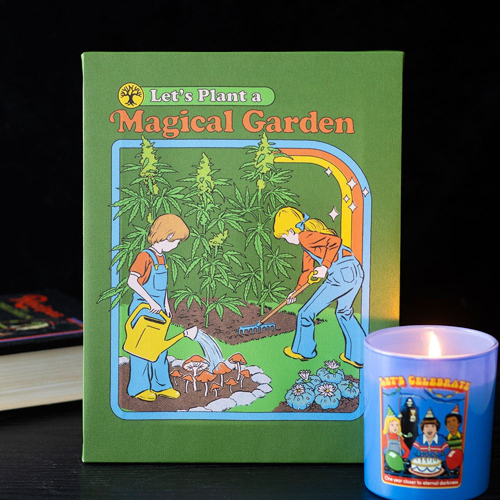 Canvas Magical Garden Plaque by Steven Rhodes
