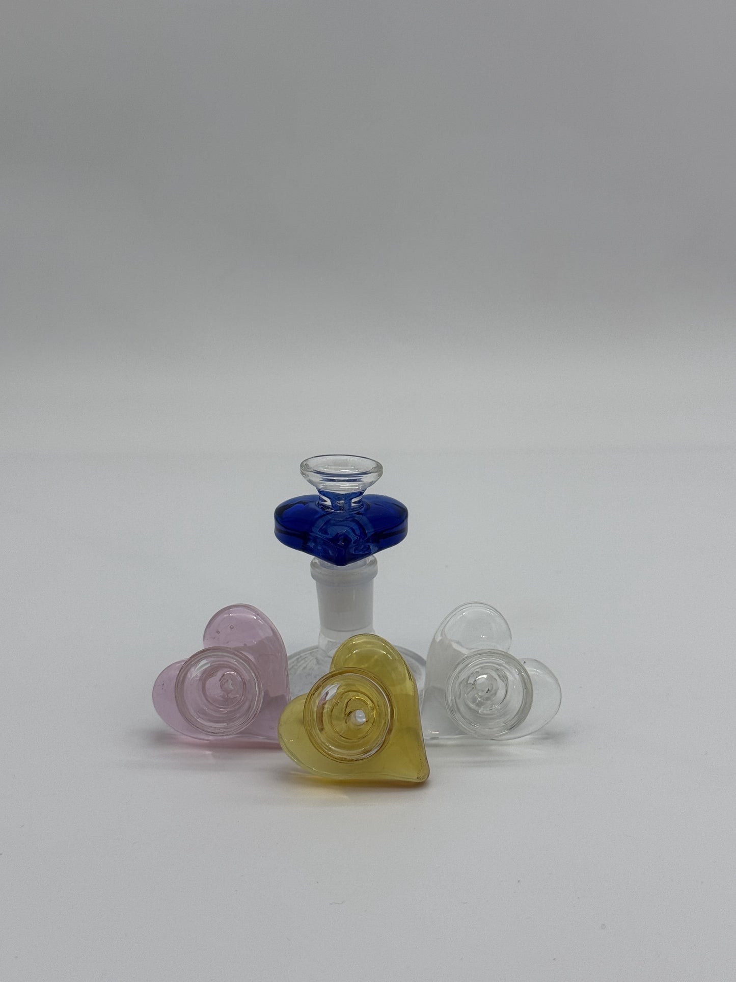 Heart Glass Cone Piece 14mm