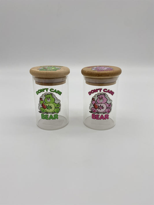 Don't Care Bear Glass Jar Large