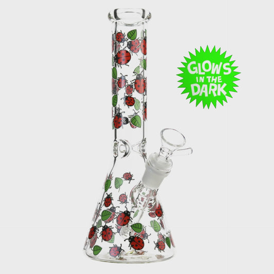 Lady Bug Bong Glow in the dark 25cm