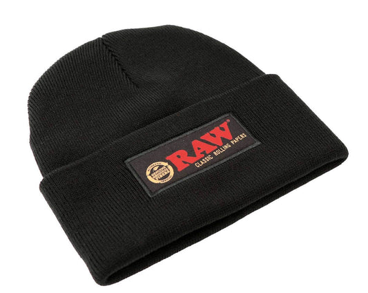 Raw Winter Beanie Black
