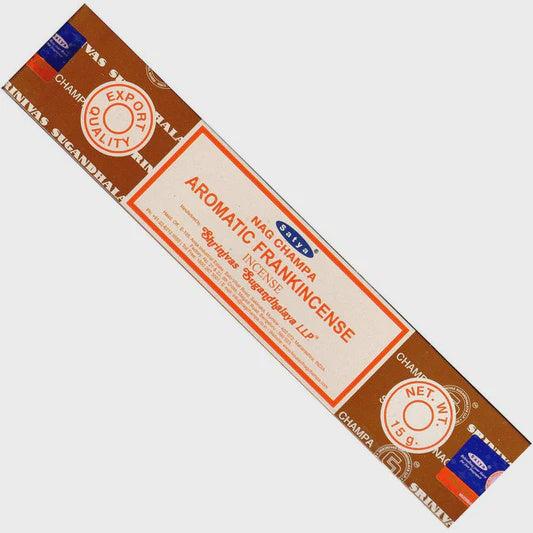 Satya Nag Champa Incense Sticks Aromatic Frankincense 15g