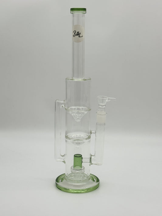 Double Funnel UFO Recycle Bong 39cm