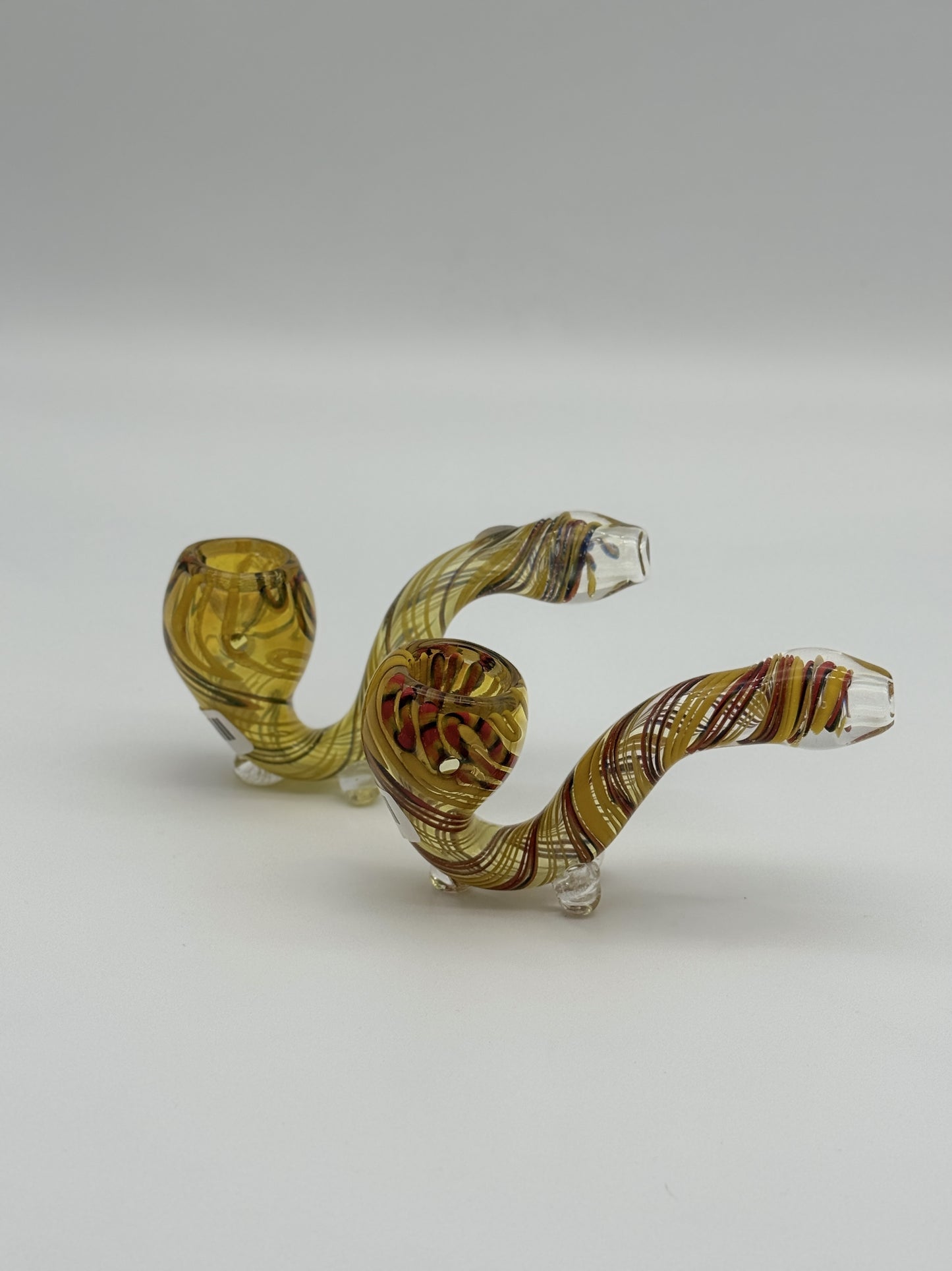 Glass Sherlock Pipe 12cm