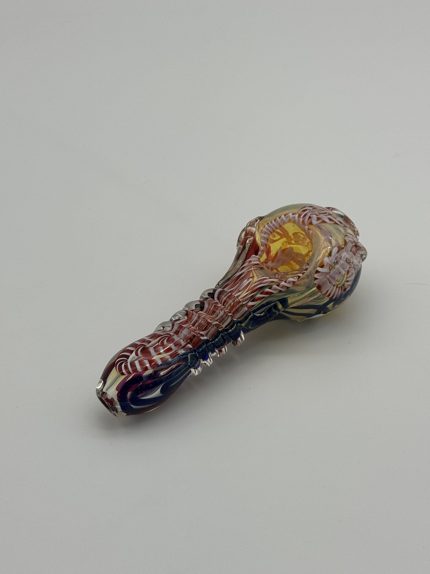 Glass Pipe Multi colour stripes