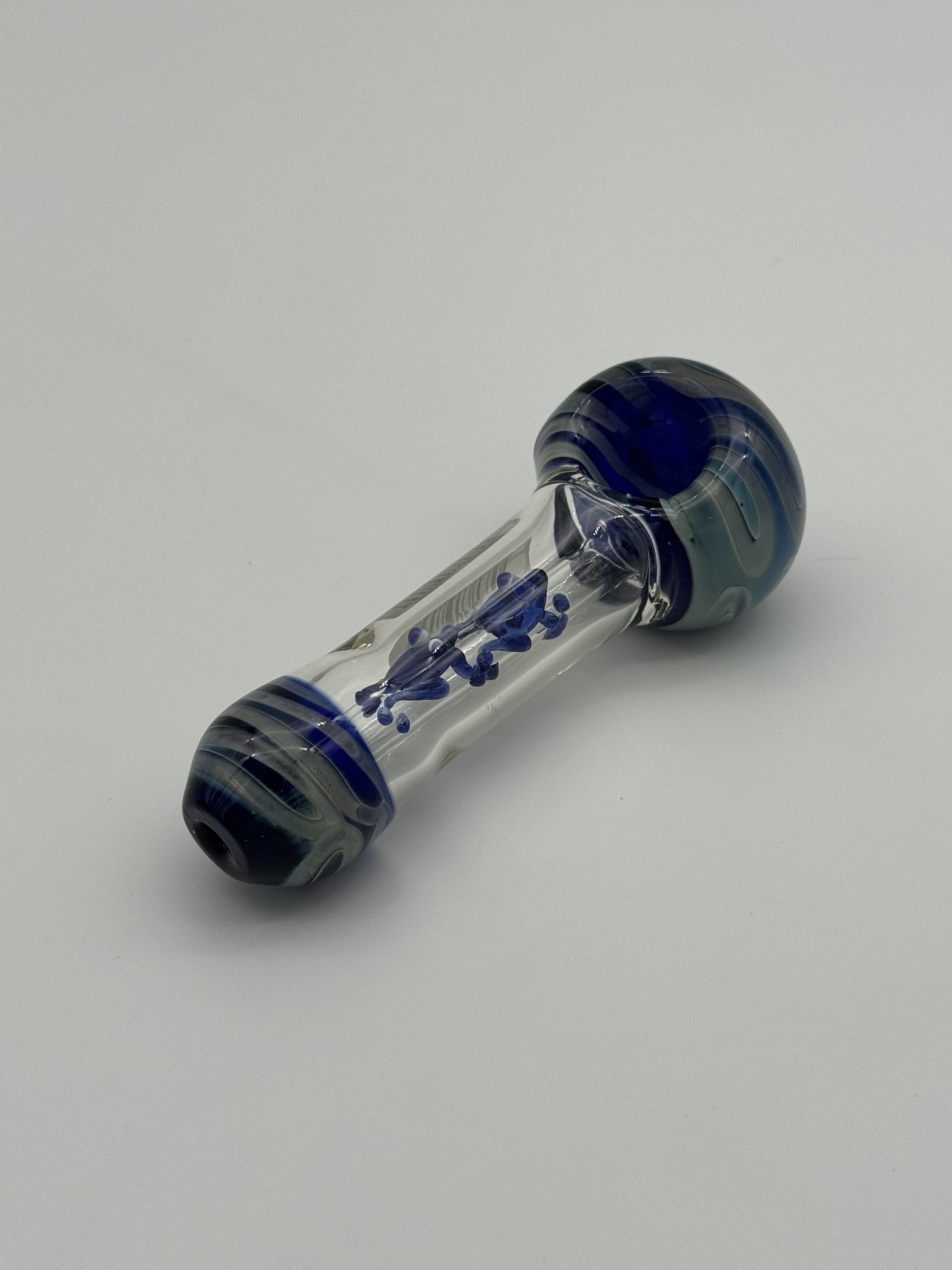 Glass Pipe Blue Frogs