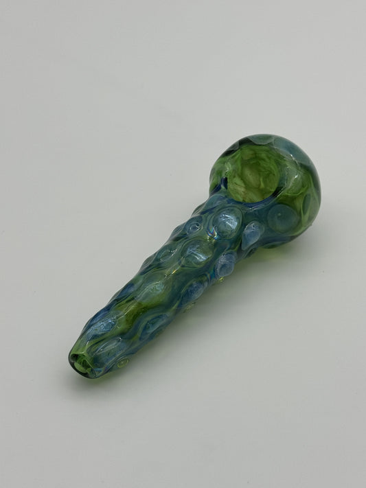 Glass Pipe Turquoise Dots