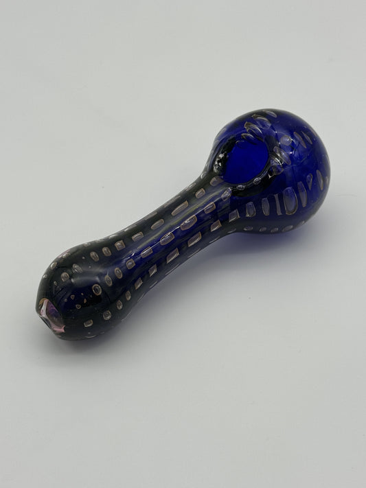 Glass Pipe Purple with Dots