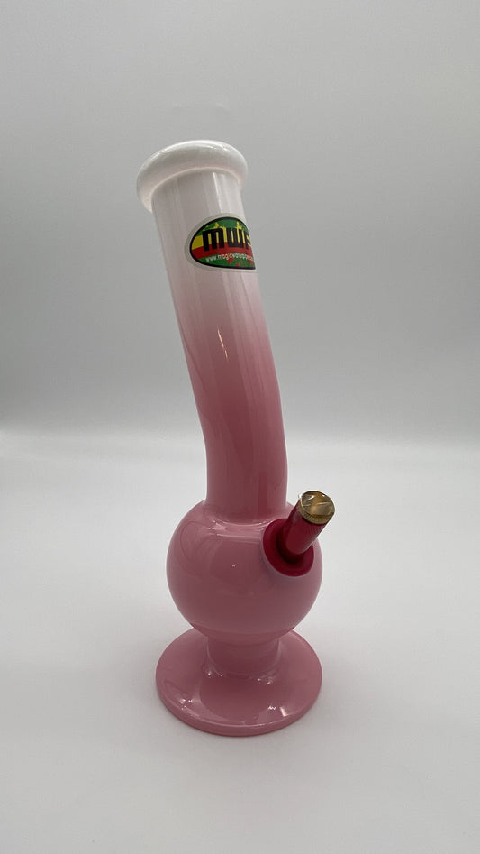 MWP Medium Bent Bubble Pink and White 28cm