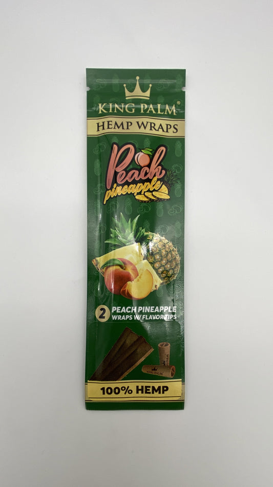 King Palm Hemp Wraps Peach Pineapple 2p