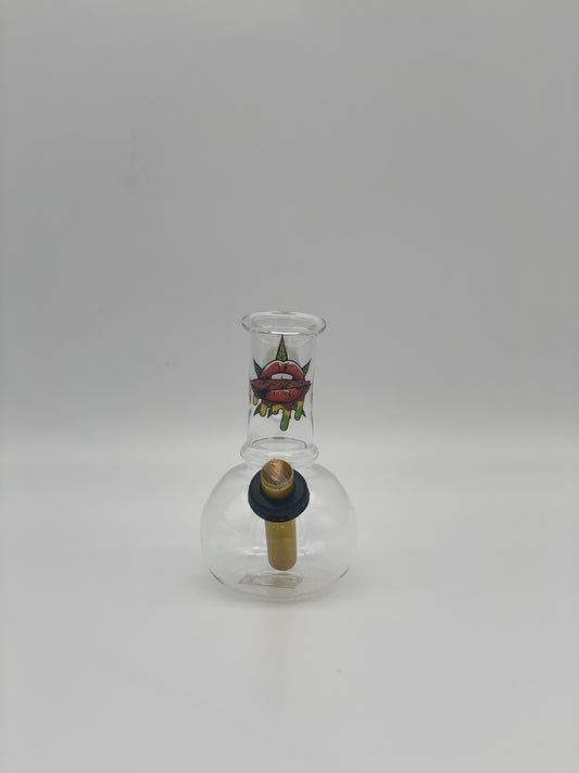 Baby Pyrex Glass 14cm Rasta Lips