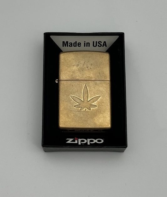 Zippo Cannabis Design Stamped