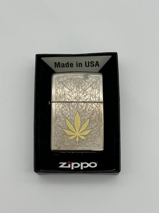 Zippo Cannabis Laser Two tone