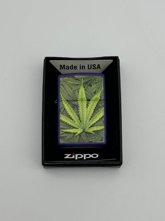 Zippo Cannabis Purple Matte