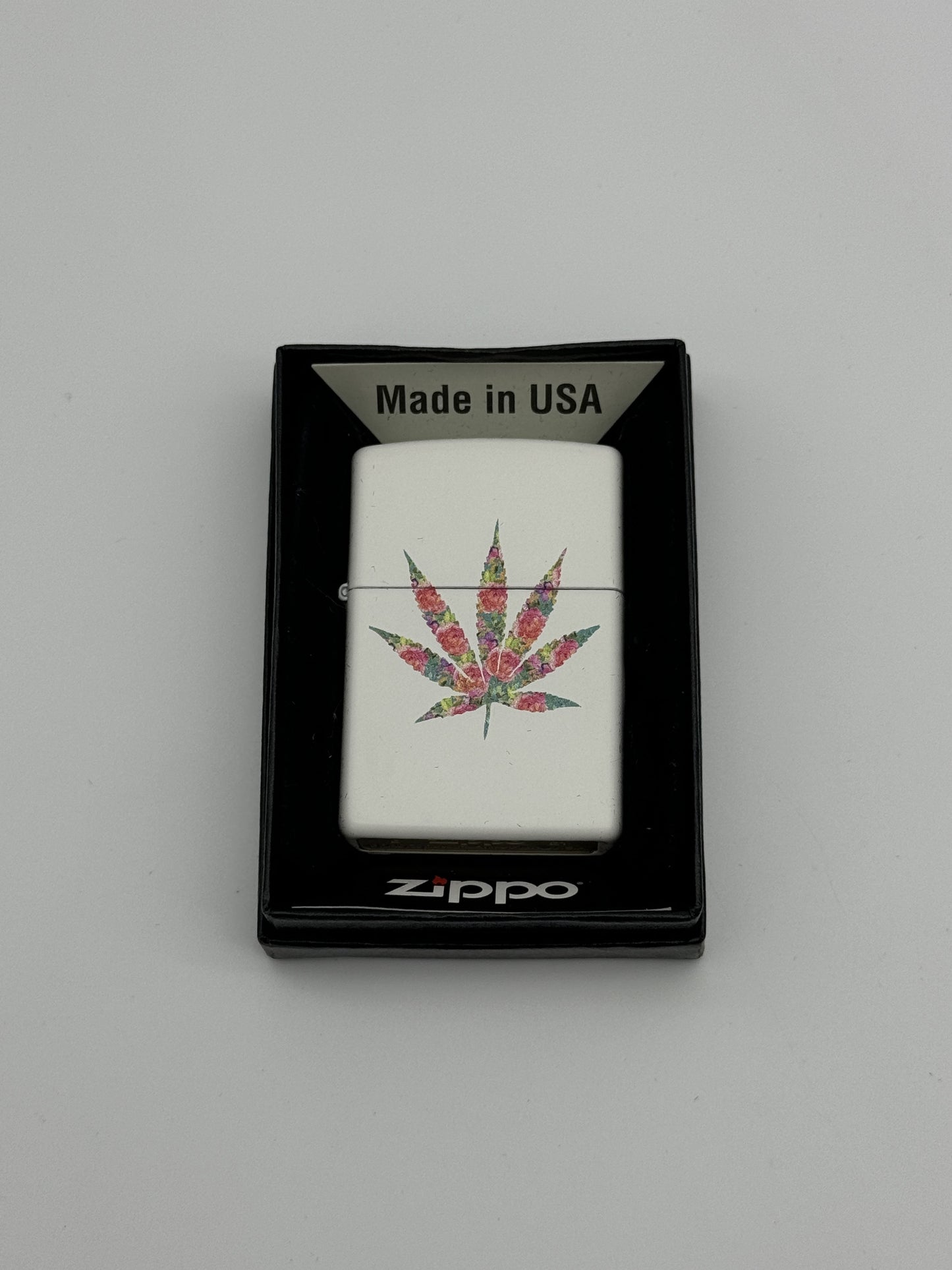 Zippo Floral Weed Design