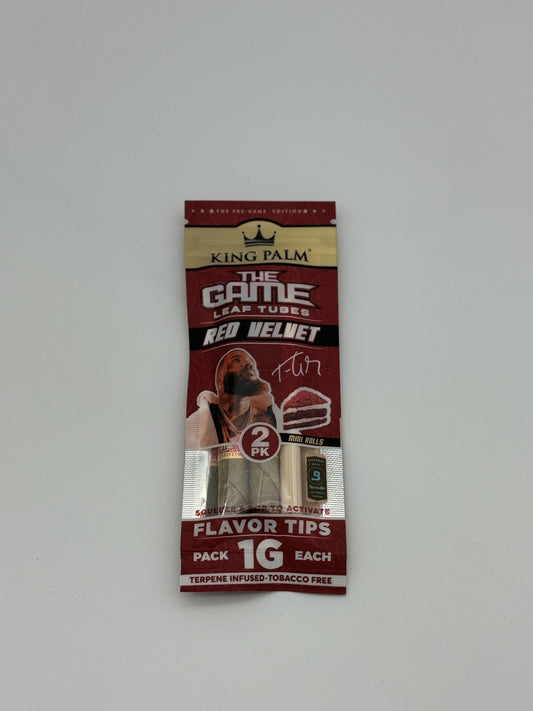 King Palm Leaf Tubes Red Velvet 1g 2pk