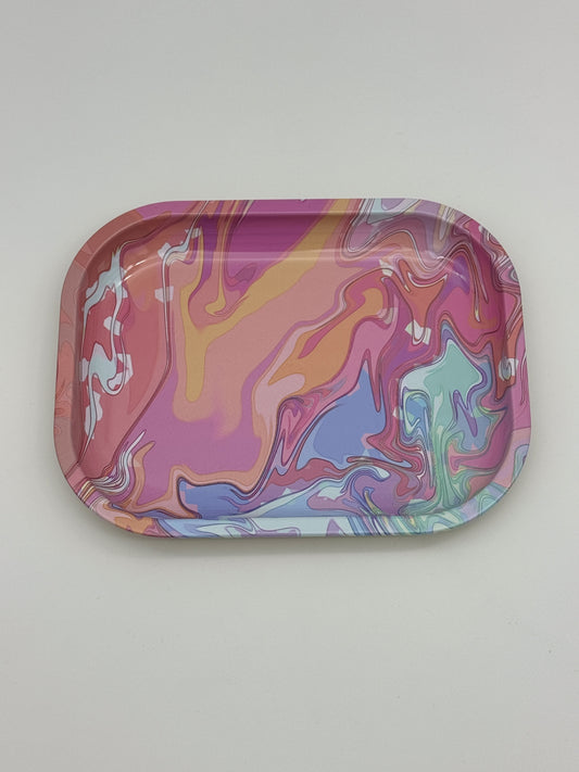 Liquid Pink 2 Rolling Tray Small