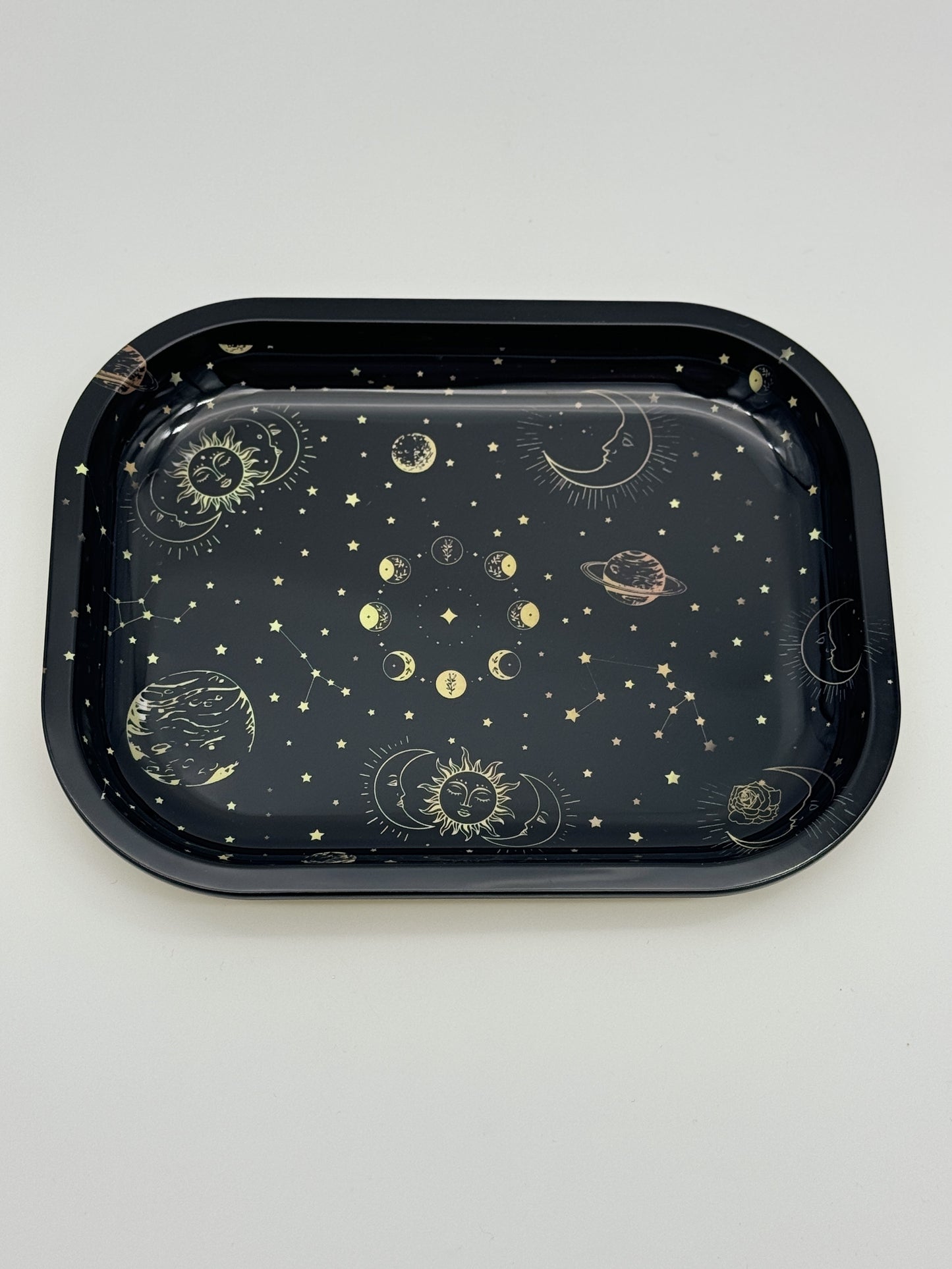 Starry Night Black Rolling Tray