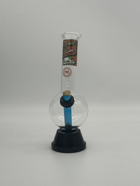 Pyrex Medium Bonza Bubble 26cm Girl Rolling Joint