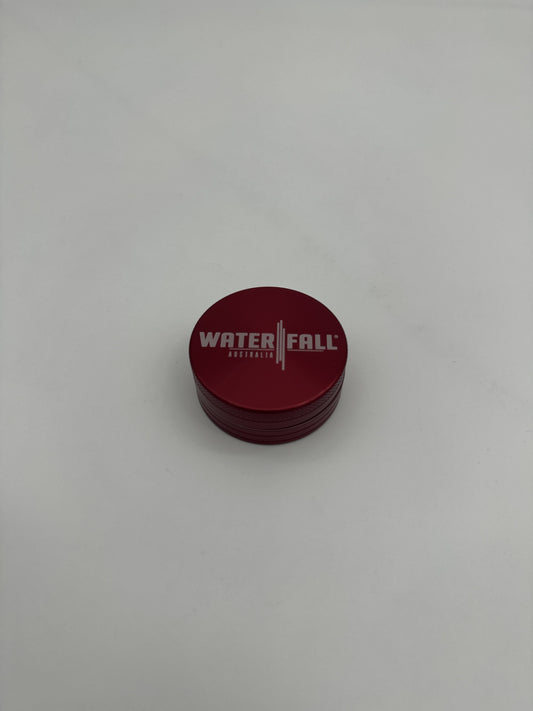 Waterfall Aluminium Grinder 50mm 2 part Red