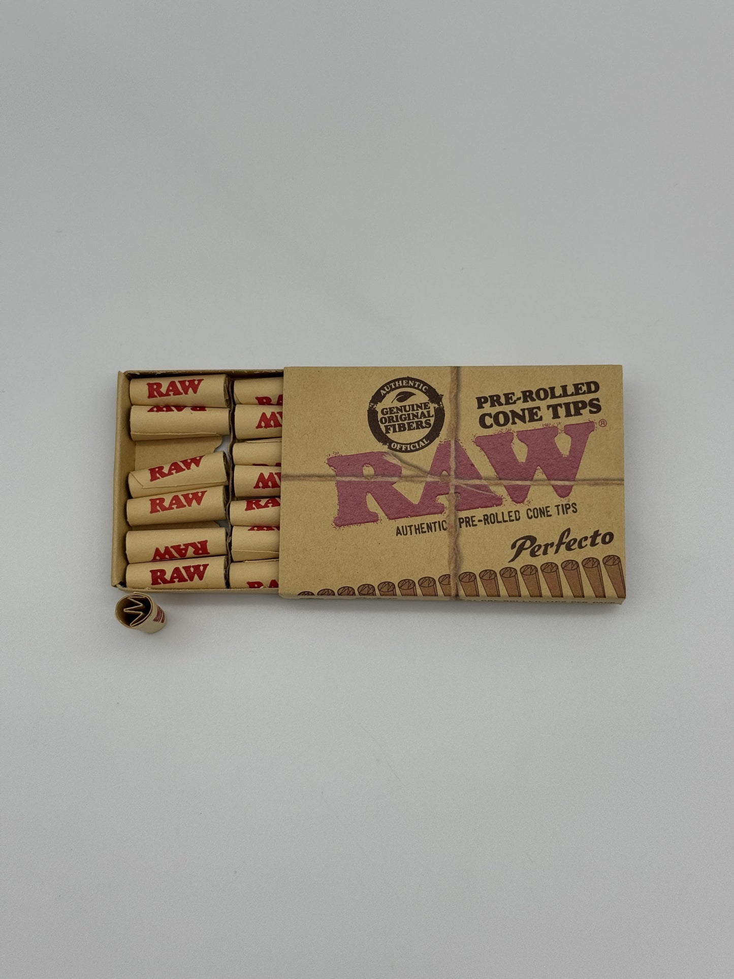 Raw Prerolled Unbleached Cone Tips