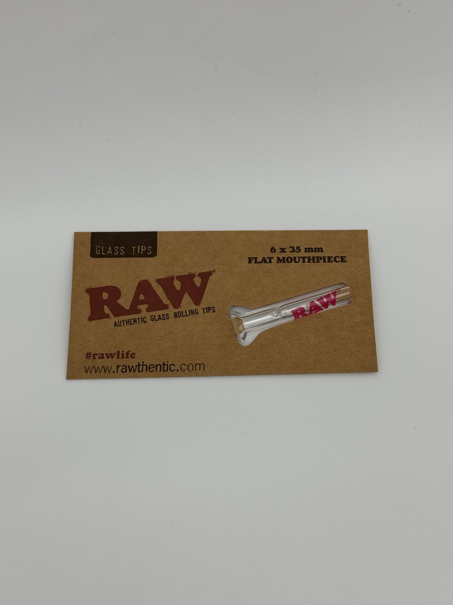 Raw glass tips flat