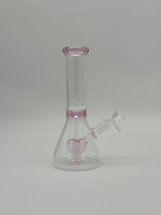 Prime Heart Beaker 20cm Pink