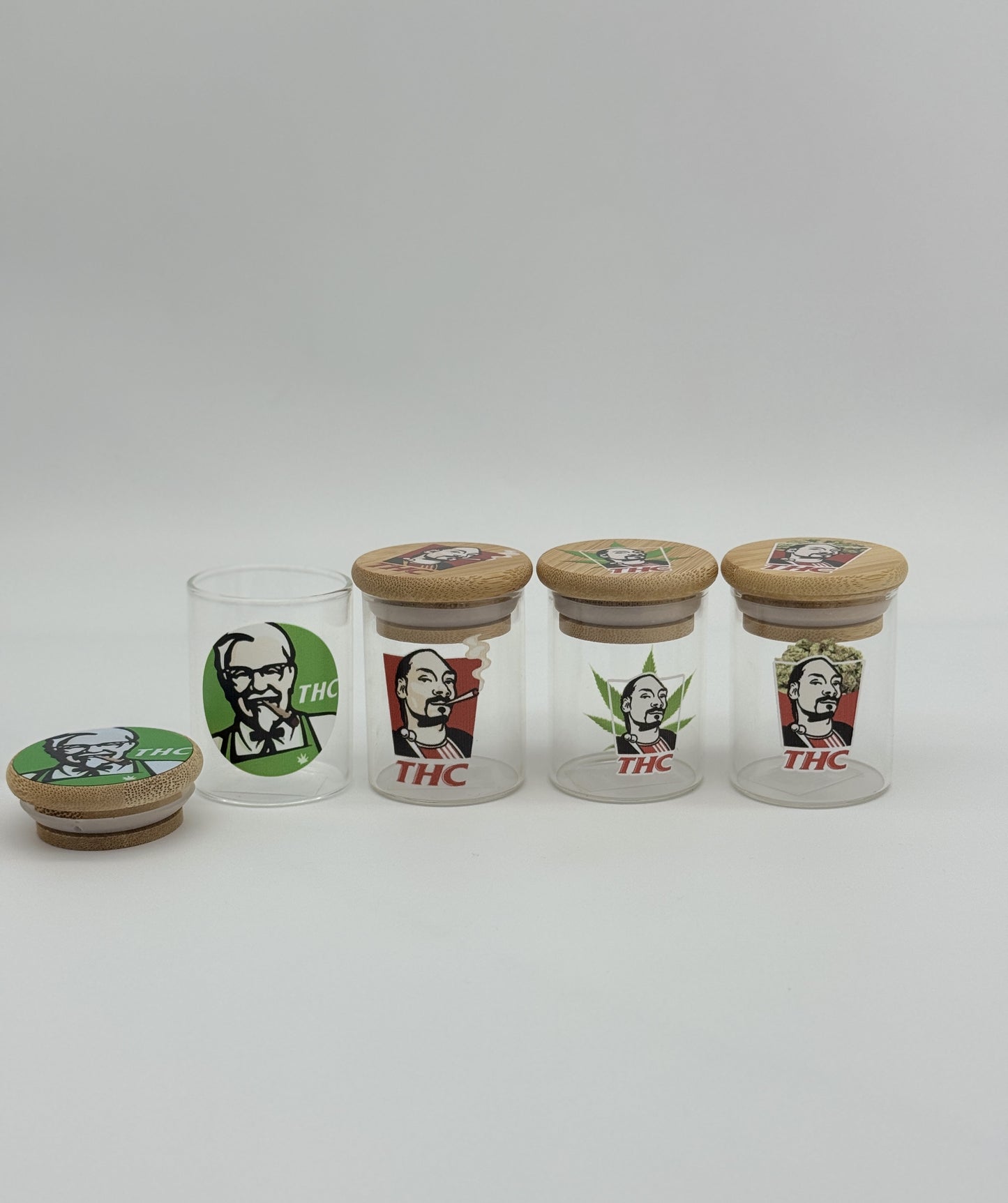 Medium Airtight Glass Storage 6.6cm