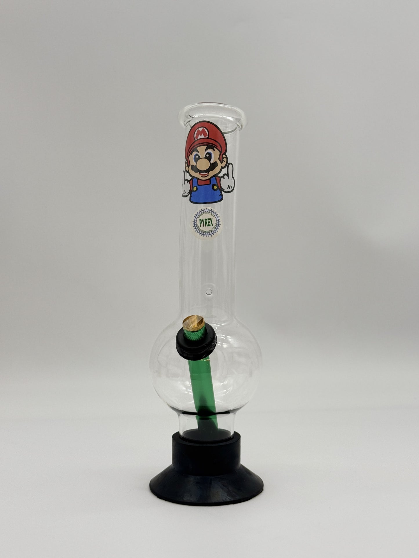 Pyrex Large Bonza Bubble Bong 30cm Mario