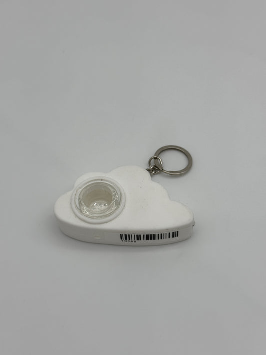 Canna Style Cloud Unbreakable Pipe with Keychain